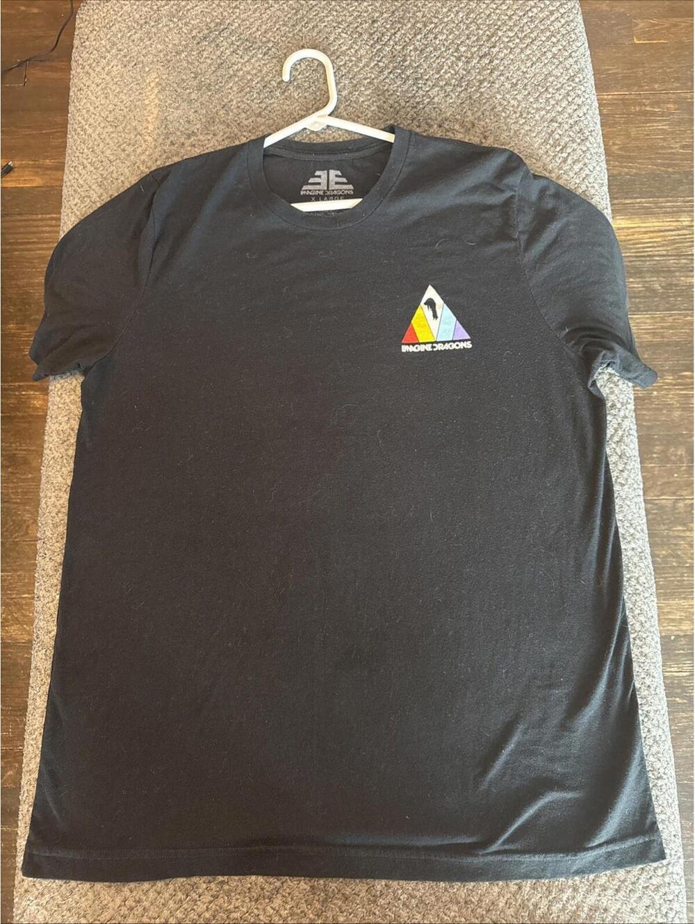 Imagine Dragons Men's XL 2017 Evolve Tour Short Sleeve Black T-Shirt